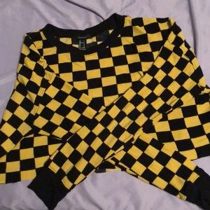 Checkered crop top